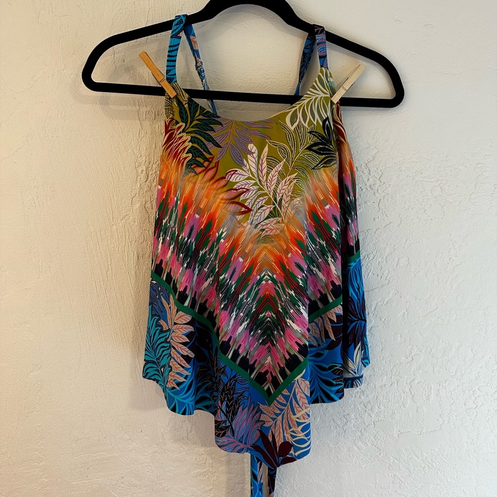 Swimsuits for All NWOT tankini 2 piece set Sz 18 boho tribal floral print